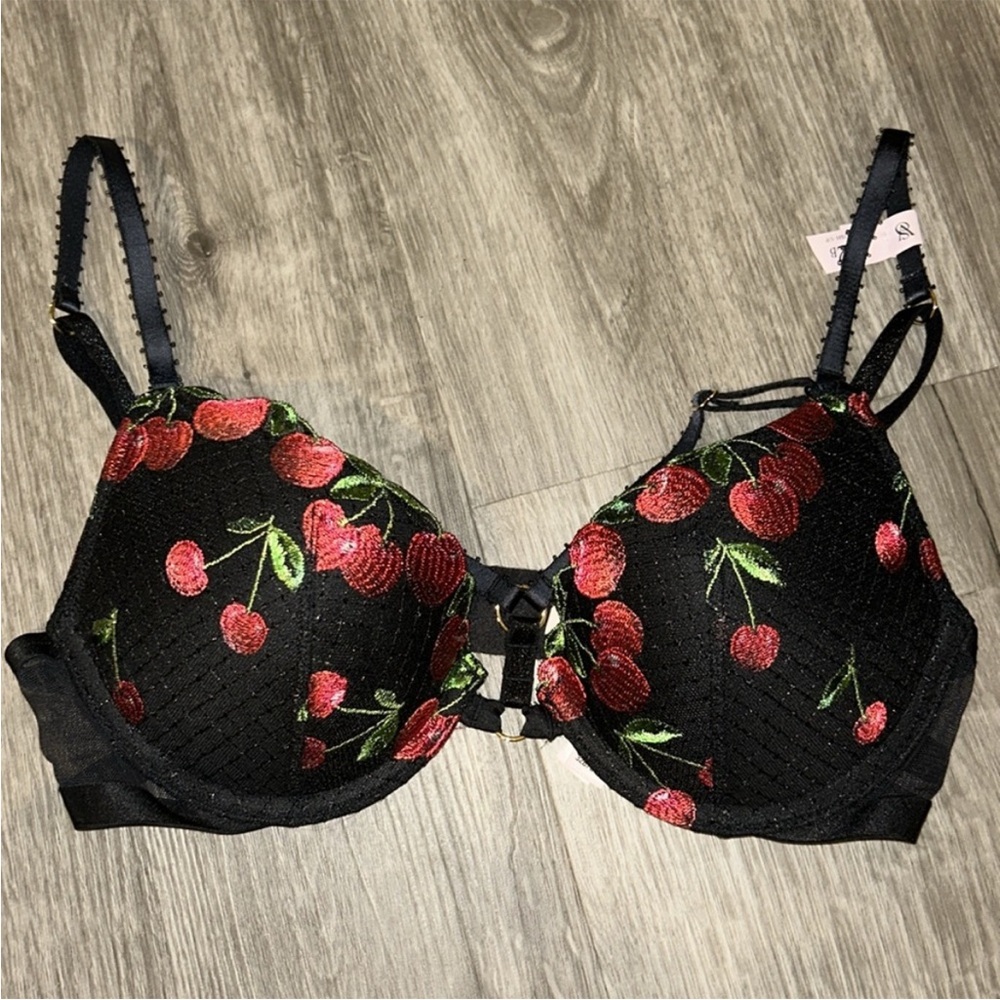 Victoria’s Secret VERY SEXY Cherry Embroidery Push-Up Bra - Picture 4 of 9